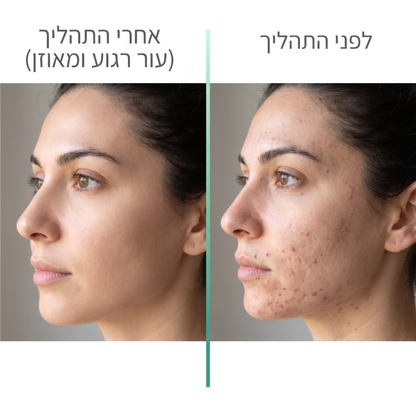AcneClear - פתרון מתקדם לפצעי וצלקות אקנה
