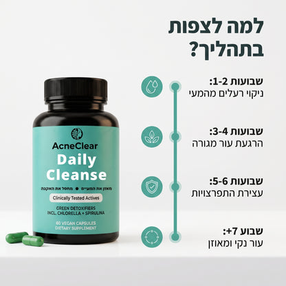 AcneClear - פתרון מתקדם לפצעי וצלקות אקנה