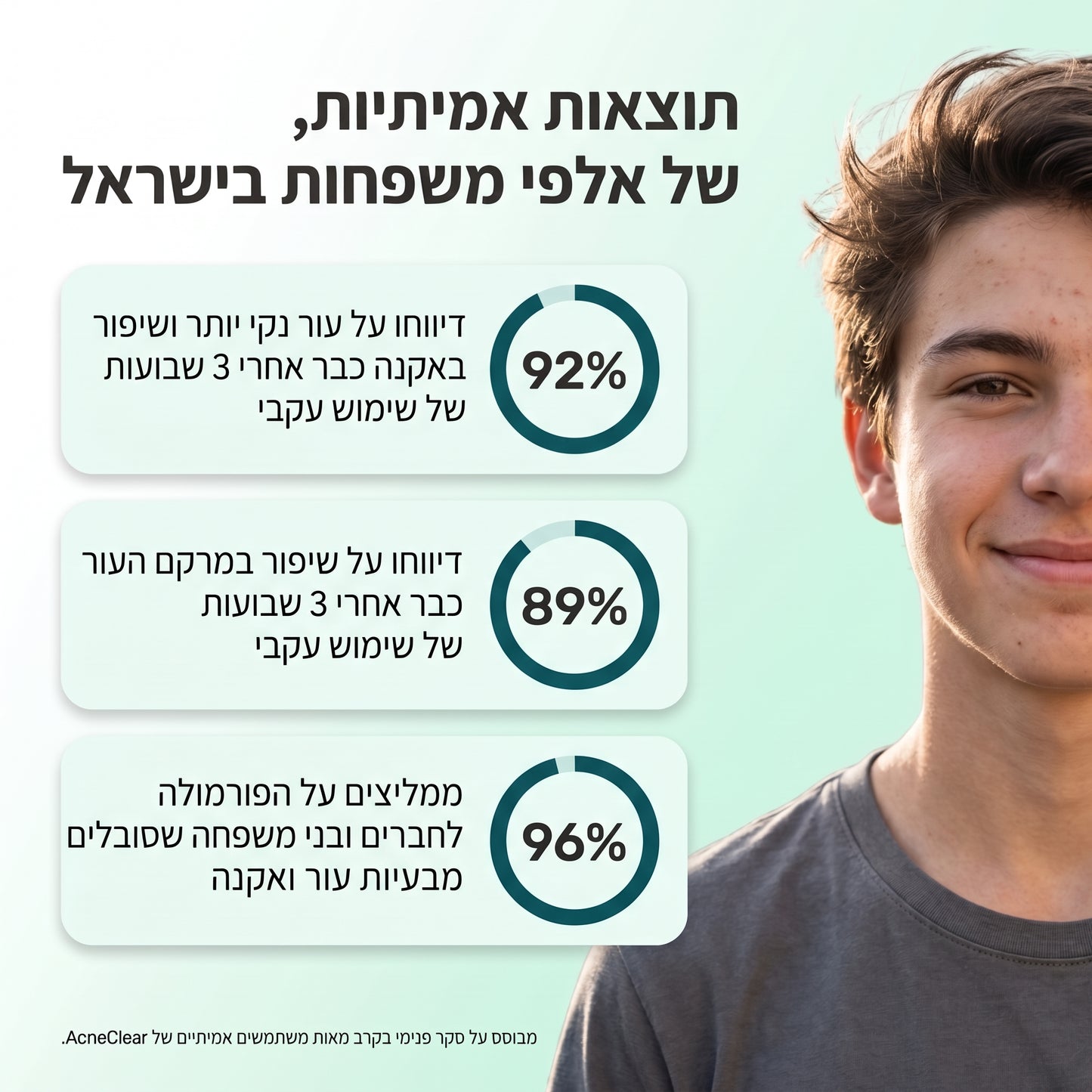AcneClear 2.0 - פתרון מתקדם לפצעי וצלקות אקנה