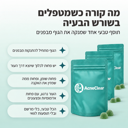 AcneClear- פתרון מתקדם לחיסול האקנה מהשורש